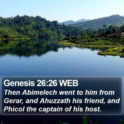 Genesis 26:26 WEB Bible Verse Image