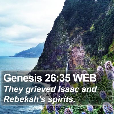 Genesis 26:35 WEB Bible Verse Image