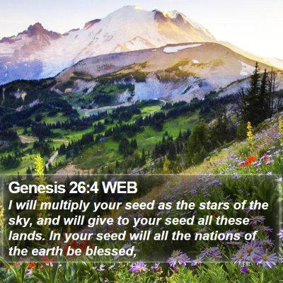 Genesis 26:4 WEB Bible Verse Image