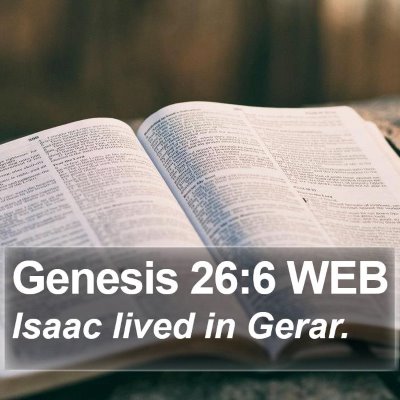 Genesis 26:6 WEB Bible Verse Image