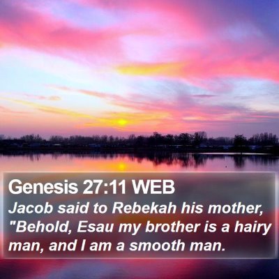 Genesis 27:11 WEB Bible Verse Image