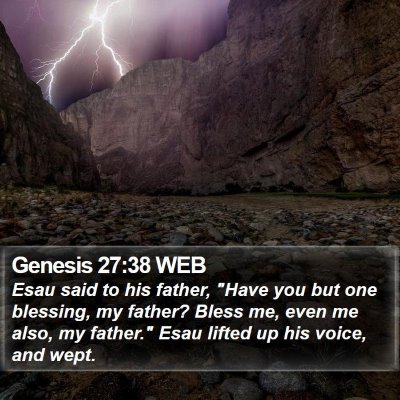 Genesis 27:38 WEB Bible Verse Image