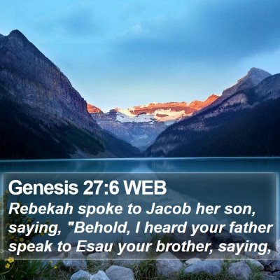 Genesis 27:6 WEB Bible Verse Image