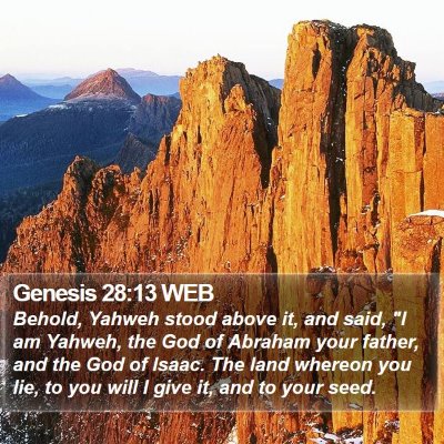 Genesis 28:13 WEB Bible Verse Image