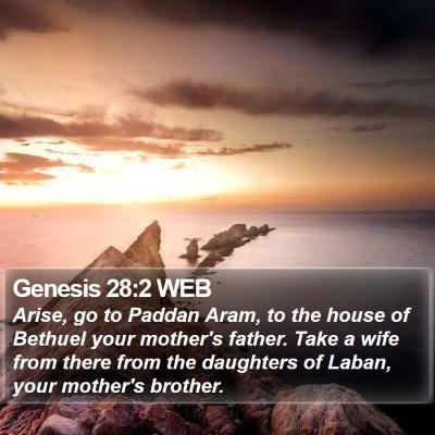 Genesis 28:2 WEB Bible Verse Image