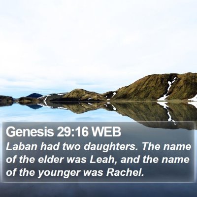 Genesis 29:16 WEB Bible Verse Image
