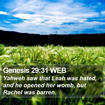 Genesis 29:31 WEB Bible Verse Image