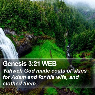 Genesis 3:21 WEB Bible Verse Image