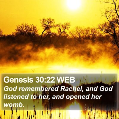 Genesis 30:22 WEB Bible Verse Image