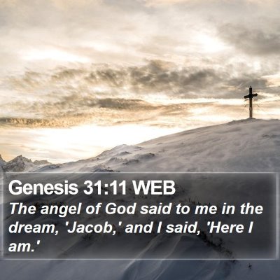 Genesis 31:11 WEB Bible Verse Image