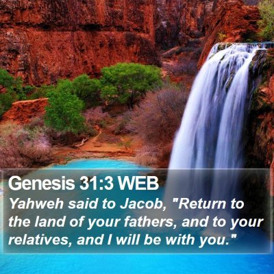 Genesis 31:3 WEB Bible Verse Image