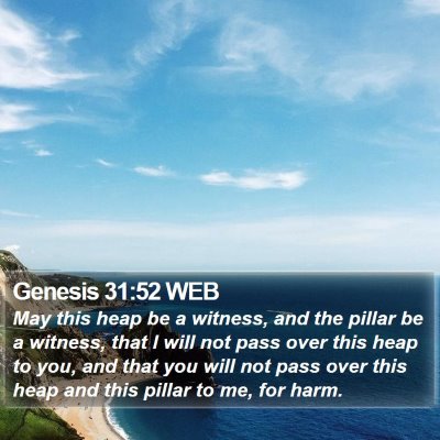 Genesis 31:52 WEB Bible Verse Image