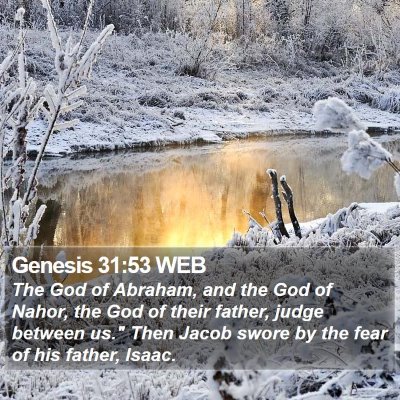 Genesis 31:53 WEB Bible Verse Image