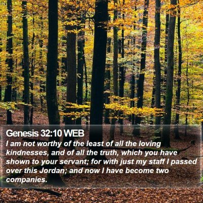 Genesis 32:10 WEB Bible Verse Image
