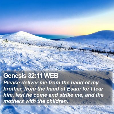 Genesis 32:11 WEB Bible Verse Image