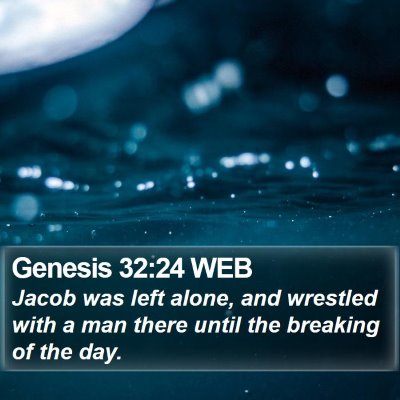 Genesis 32:24 WEB Bible Verse Image