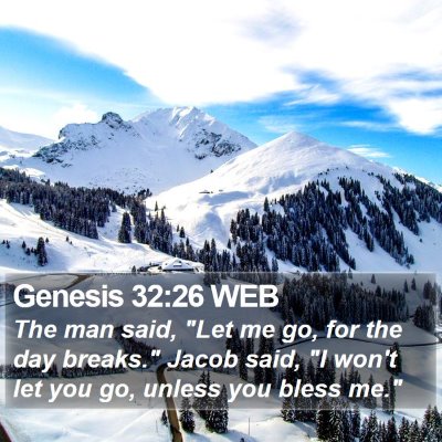 Genesis 32:26 WEB Bible Verse Image