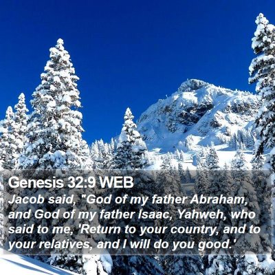 Genesis 32:9 WEB Bible Verse Image
