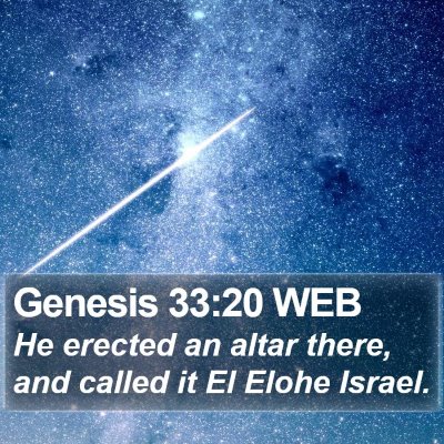 Genesis 33:20 WEB Bible Verse Image