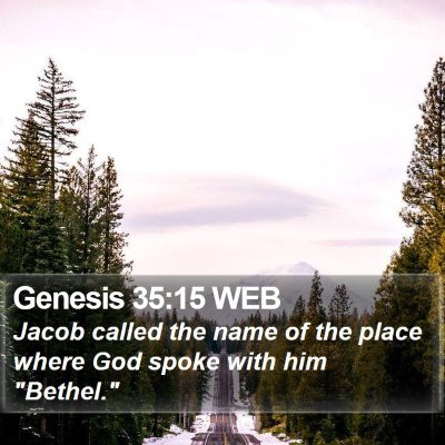 Genesis 35:15 WEB Bible Verse Image