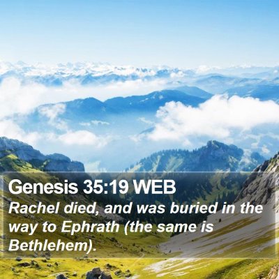 Genesis 35:19 WEB Bible Verse Image