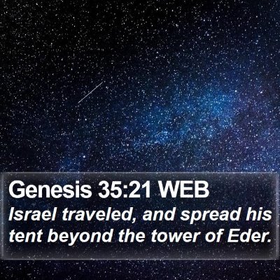 Genesis 35:21 WEB Bible Verse Image