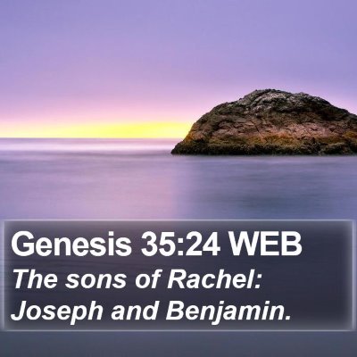 Genesis 35:24 WEB Bible Verse Image