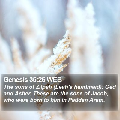 Genesis 35:26 WEB Bible Verse Image