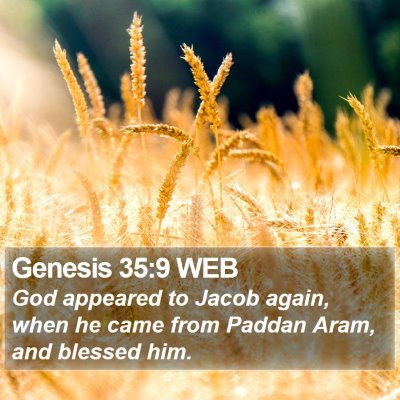 Genesis 35:9 WEB Bible Verse Image