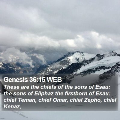 Genesis 36:15 WEB Bible Verse Image