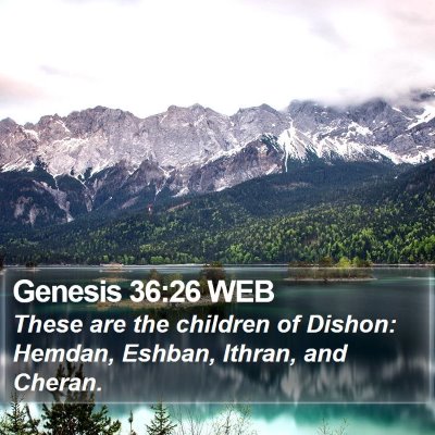 Genesis 36:26 WEB Bible Verse Image