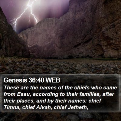 Genesis 36:40 WEB Bible Verse Image