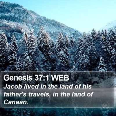 Genesis 37:1 WEB Bible Verse Image
