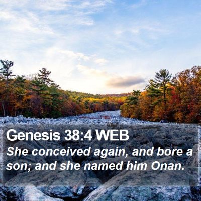 Genesis 38:4 WEB Bible Verse Image