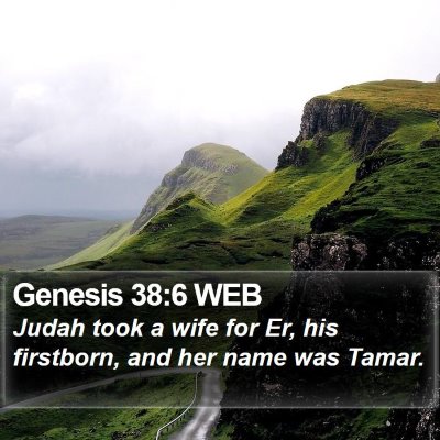Genesis 38:6 WEB Bible Verse Image