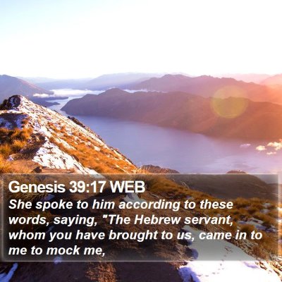 Genesis 39:17 WEB Bible Verse Image