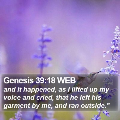 Genesis 39:18 WEB Bible Verse Image