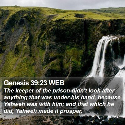 Genesis 39:23 WEB Bible Verse Image