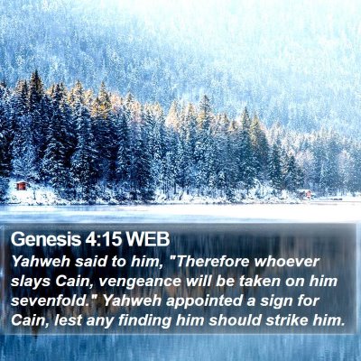 Genesis 4:15 WEB Bible Verse Image
