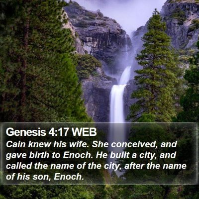 Genesis 4:17 WEB Bible Verse Image