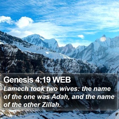 Genesis 4:19 WEB Bible Verse Image
