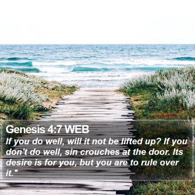 Genesis 4:7 WEB Bible Verse Image