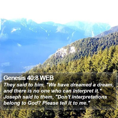 Genesis 40:8 WEB Bible Verse Image