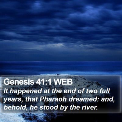 Genesis 41:1 WEB Bible Verse Image