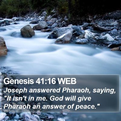 Genesis 41:16 WEB Bible Verse Image
