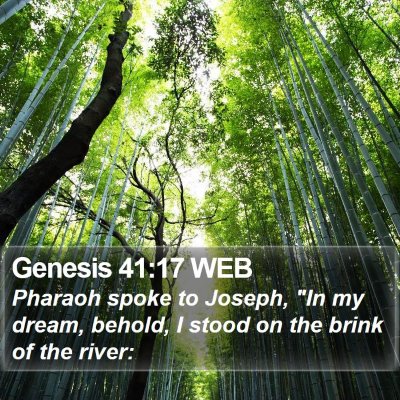 Genesis 41:17 WEB Bible Verse Image