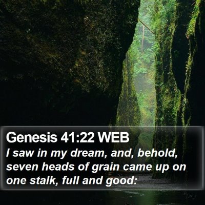 Genesis 41:22 WEB Bible Verse Image