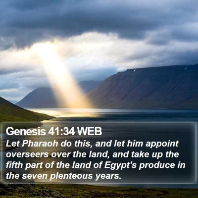 Genesis 41:34 WEB Bible Verse Image