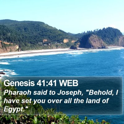 Genesis 41:41 WEB Bible Verse Image