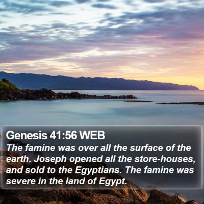 Genesis 41:56 WEB Bible Verse Image